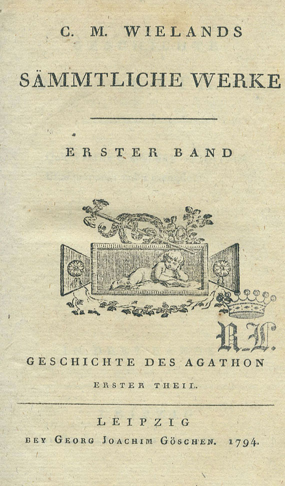 Christoph Martin Wieland - Sämmtliche Werke. 1794-1805. 44 Bde.