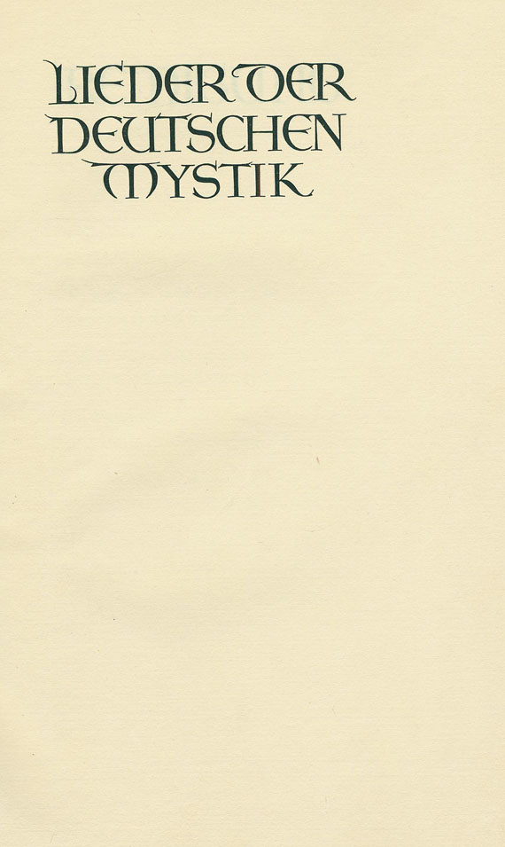   - Bremer Presse. 4 Werke. 1920-22.