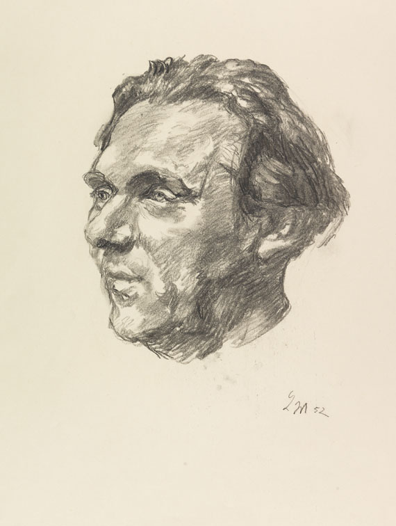 Ludwig Meidner - Portrait Ernst Buchholz. 1952