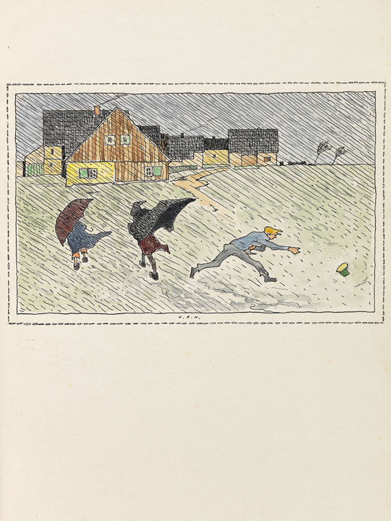 Hans R. Heinmann - Bilderbuch für Bubi Caspari. 1913. + Zeichnung. - Weitere Abbildung