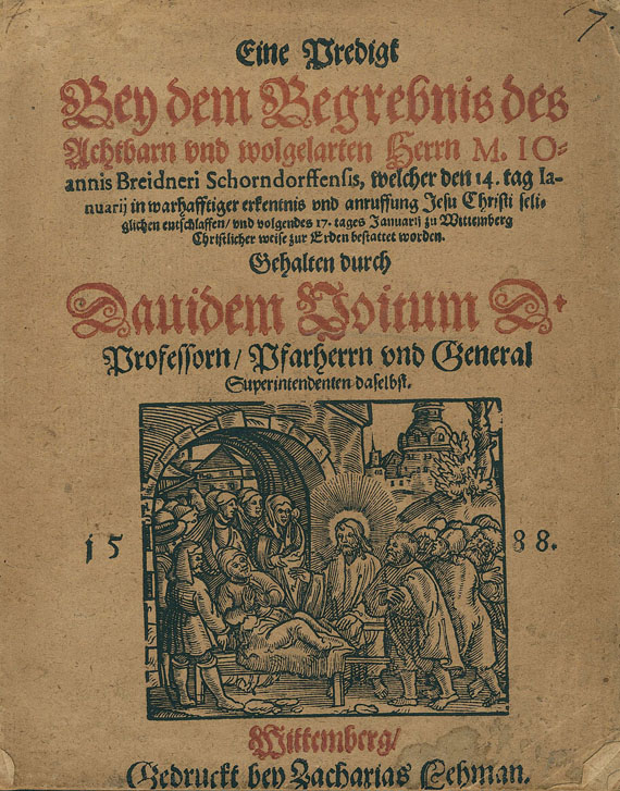 David Voit - Predigt bey dem Begrebnis. 1588
