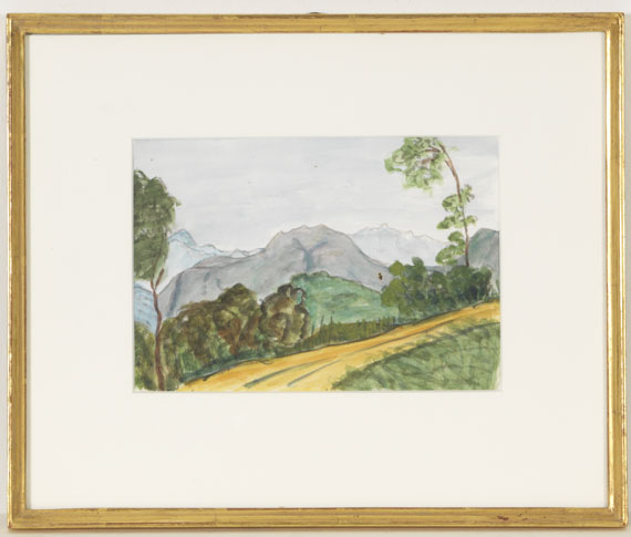 Hermann Hesse - Landschaft bei Montagnola - Rahmenbild