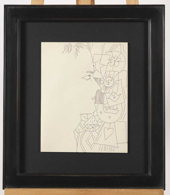 Andy Warhol - Male Figure - Rahmenbild