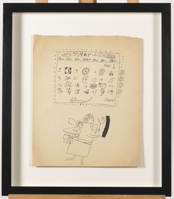 Andy Warhol - March Calendar - Rahmenbild