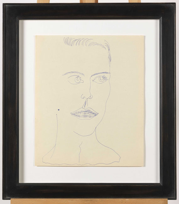 Andy Warhol - Young man with hearts (II) - Rahmenbild