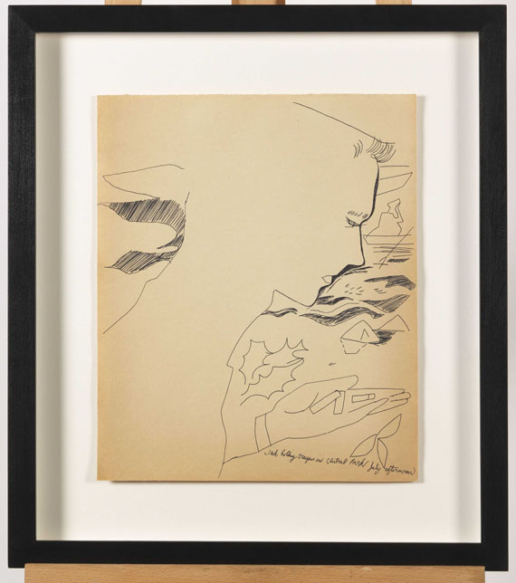 Andy Warhol - Jack Holding Crayons - Rahmenbild