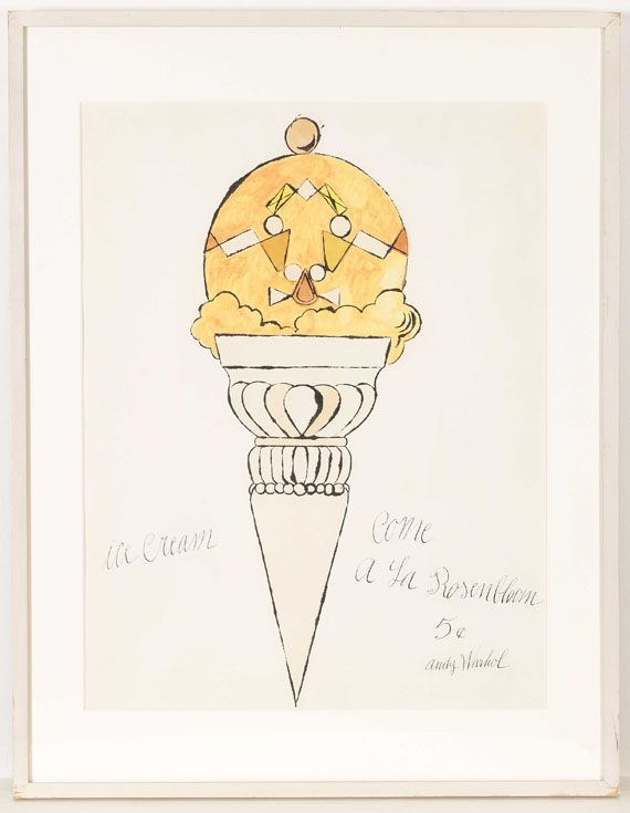 Andy Warhol - Ice Cream Cone - Rahmenbild