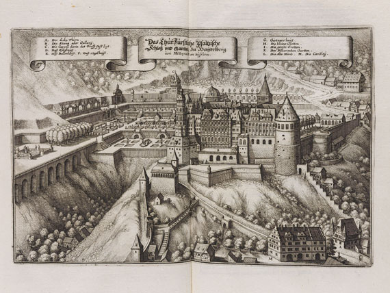 Matthäus (d.J.) Merian - Historia Palatina. 1700  Angeb. Merian, Topogr.
