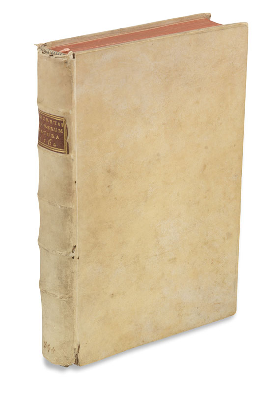 Titus Lucretius Carus - De rerum natura libri sex. 1564.