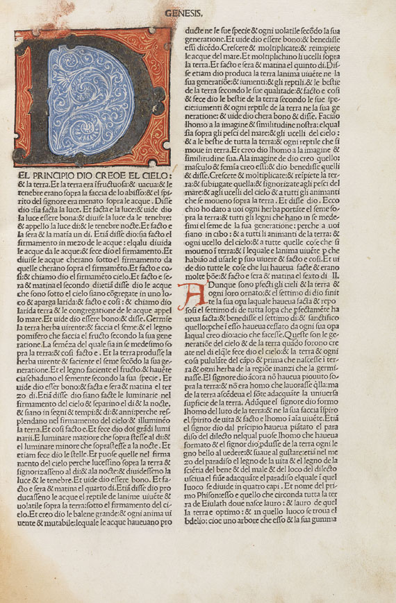   - Biblia Italica. 1487 - Weitere Abbildung