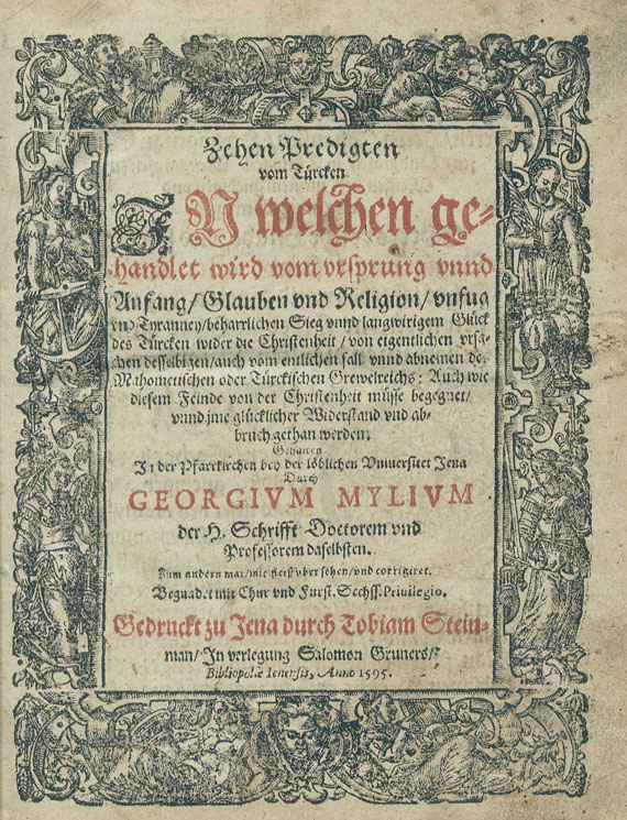 Georg Mylius - Zehen Predigten vom Türcken. 1595