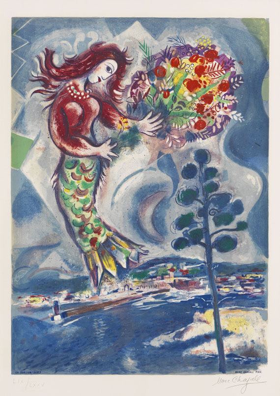 Marc Chagall - Sirene auf der Pinie