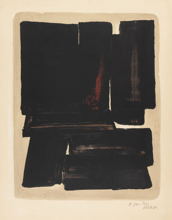 Pierre Soulages - Lithographie n° 7a