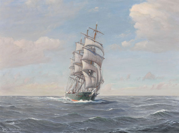 Johannes Holst - Vollschiff "Rickmer Rickmers" auf See