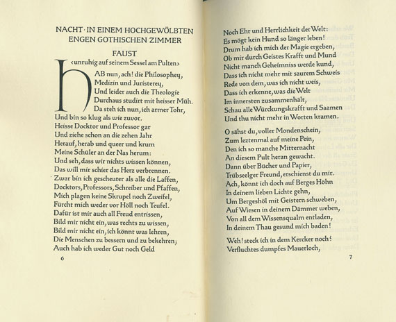 Bremer Presse - Goethe, J. W. von, Faust. Bremer Presse.