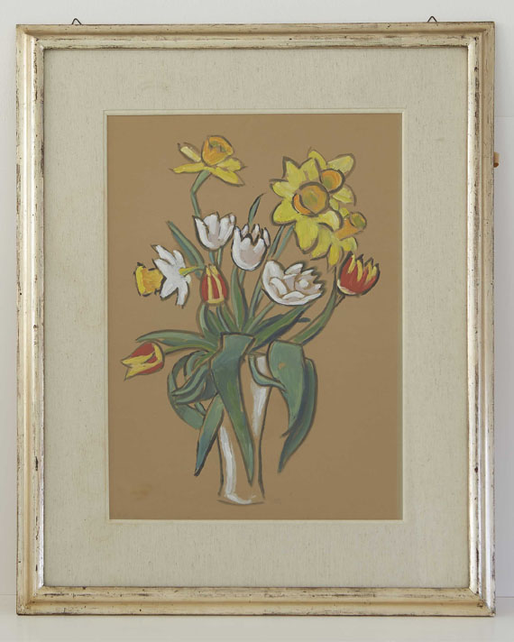 Gabriele Münter - Blumenstillleben (Strauß von Dr. Beaucamps) - Rahmenbild