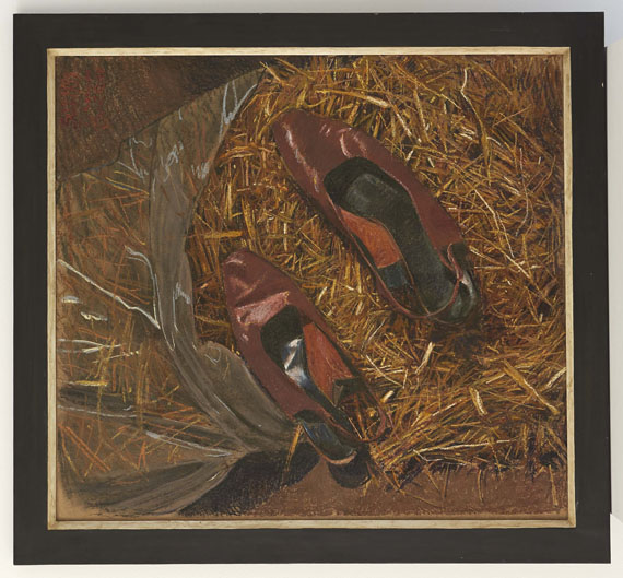 Johannes Grützke - Schuhe im Mist - Rahmenbild