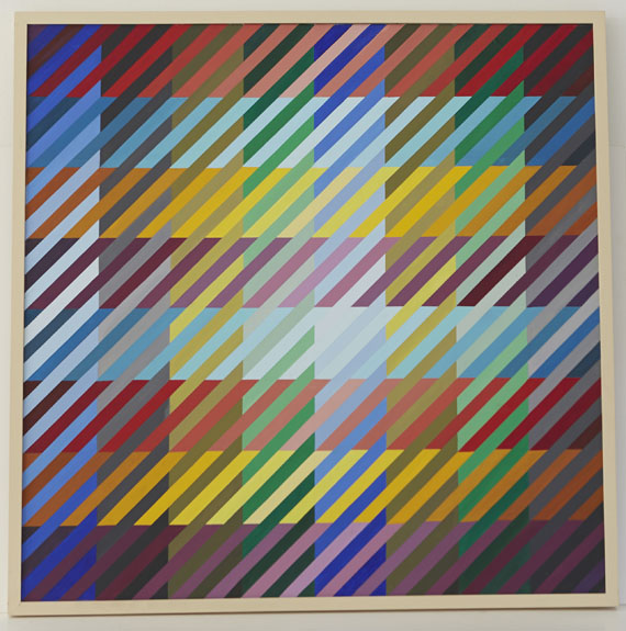 Anton Stankowski - 64 Farben begegnen sich - Rahmenbild