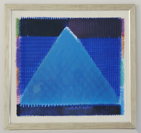Heinz Mack - Blaue Pyramide - Rahmenbild