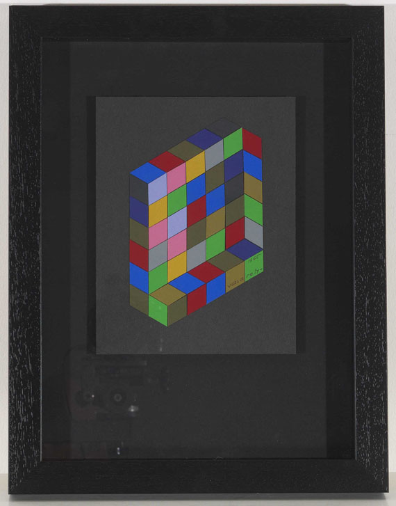 Victor Vasarely - Ohne Titel - Rahmenbild