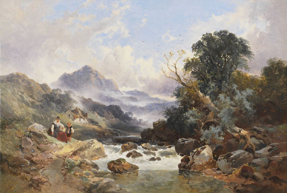 Joseph Horlor - Walisische Berglandschaft