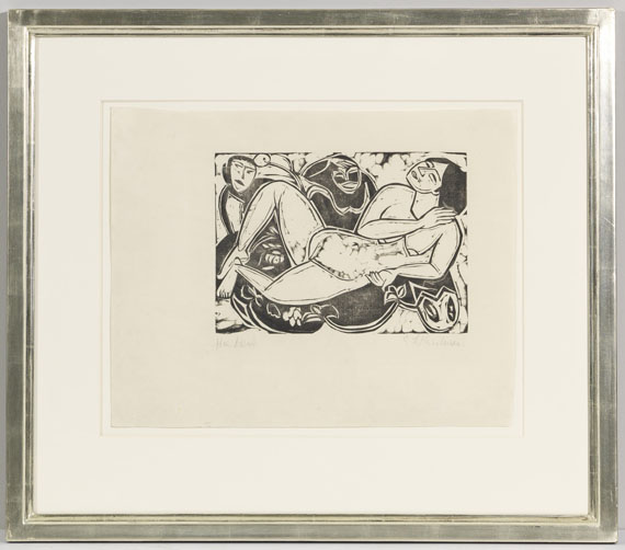 Ernst Ludwig Kirchner - Liegender Akt - Rahmenbild