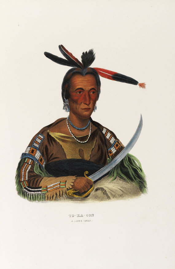 Thomas Loraine McKenney - History of the Indian Tribes of North America. 2 Text- und 2 Tafelbde., zus. 4 Bde. - Weitere Abbildung