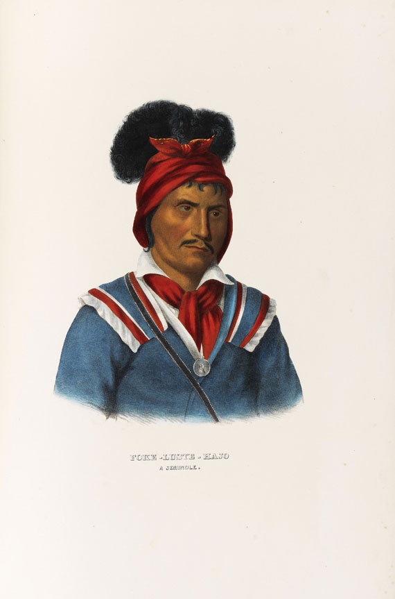 Thomas Loraine McKenney - History of the Indian Tribes of North America. 2 Text- und 2 Tafelbde., zus. 4 Bde. - Weitere Abbildung