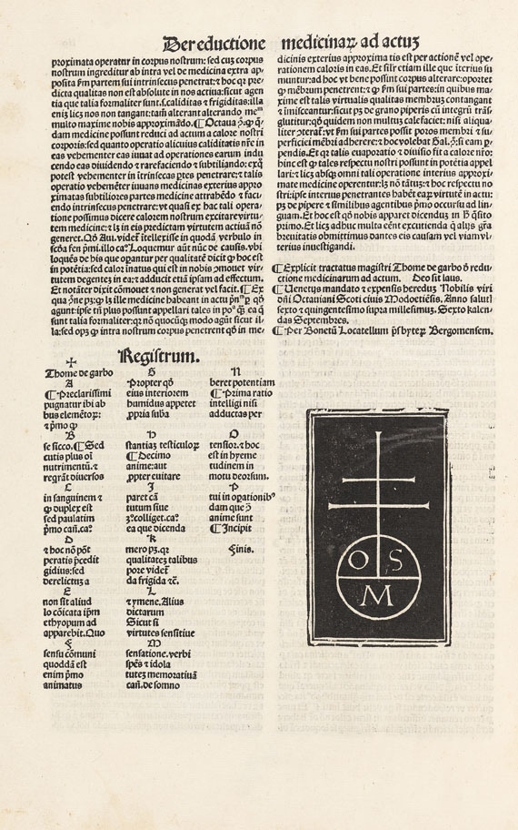 Tommaso del Garbo - Summa medicinalis. 1506