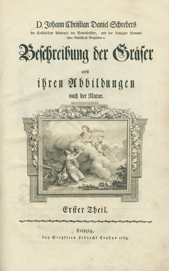 Johann Christian D. Schreber - Beschreibung der Gräser