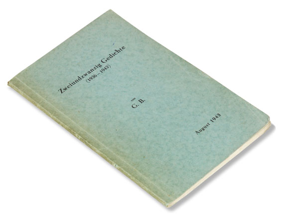 Gottfried Benn - Zweiundzwanzig Gedichte (1936-1943) - Weitere Abbildung