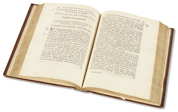 Gottfried Wilhelm Leibniz - Commercium philosophicum et mathematicum. 2 Bde. 1745