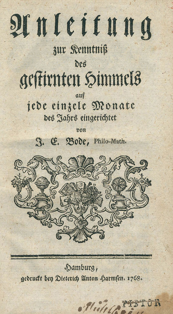 Johann Elert Bode - Anleitung zur Kenntniß des gestirnten Himmels