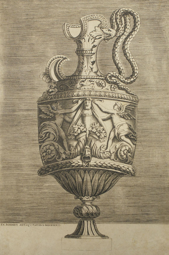  Antike - 78 Bll. Antike (Vasen, Masken, Portale, Statuen). - Weitere Abbildung