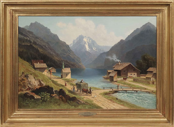 Carl Prestele - Der Sixenhof am Achensee in Tirol - Rahmenbild