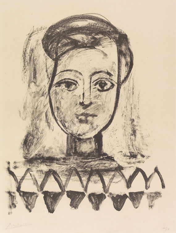 Pablo Picasso - Jeune femme au corsage à triangles