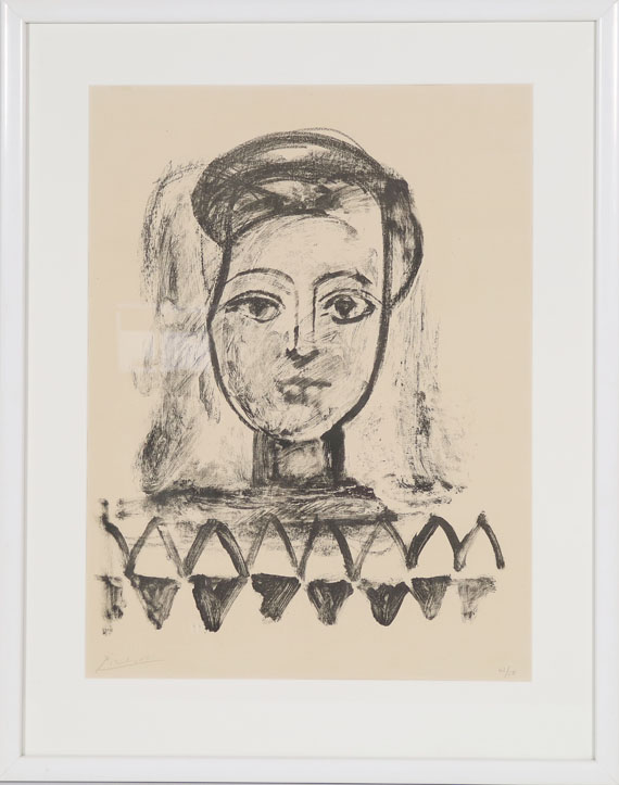 Pablo Picasso - Jeune femme au corsage à triangles - Rahmenbild