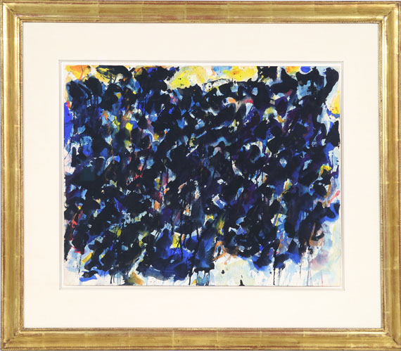 Sam Francis - Composition: Black and Blue (SF56-157) - Rahmenbild