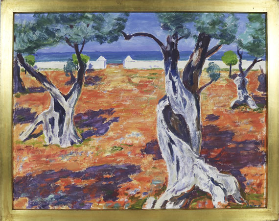 Arnold Balwé - Ölbäume auf Ibiza - Rahmenbild