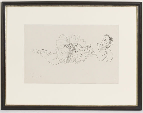 Henri Matisse - Danseuse allongée, tête accoudée (Dix danseuses) - Rahmenbild