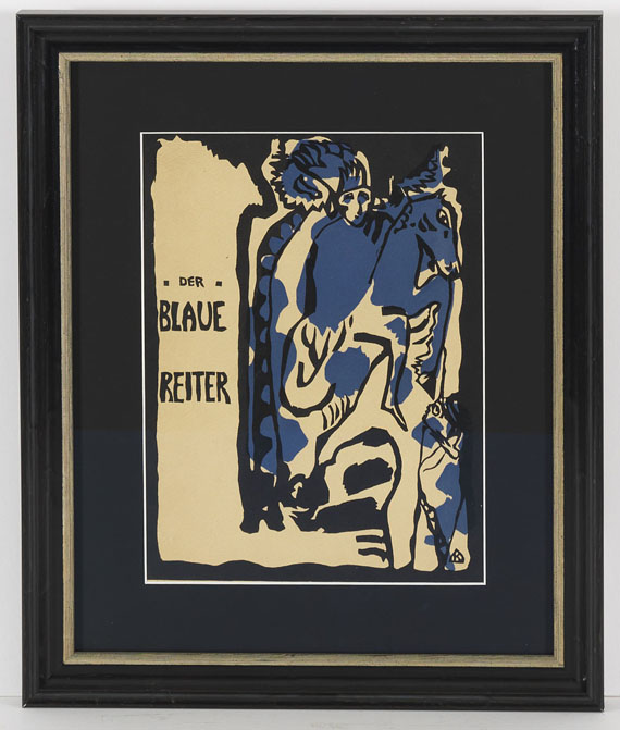 Wassily Kandinsky - Holzschnitt für den Almanach "Der Blaue Reiter" - Rahmenbild