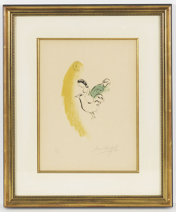 Chagall - Le coq au croissant