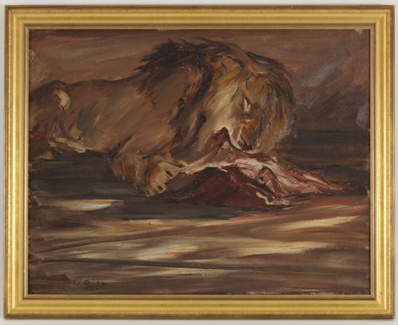 Otto Dill - Löwe beim Mahl