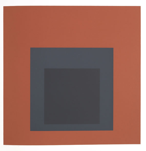 Josef Albers - Vier Blätter: Opalescent, Silent, Attic, Concord - Weitere Abbildung