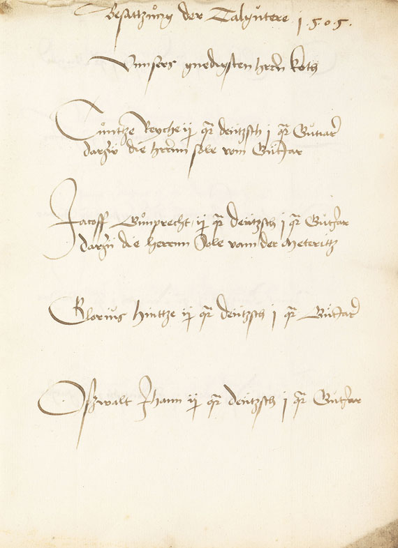   - Manuskript 1505 (Ordnung der Siedehütten, Halle/Saale) - Weitere Abbildung
