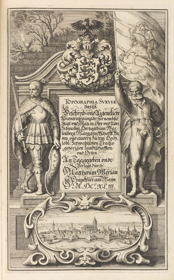 Matthäus Merian - Topographia Alsatiae / Sueviae. 2 Werke in 1 Bd. - Weitere Abbildung
