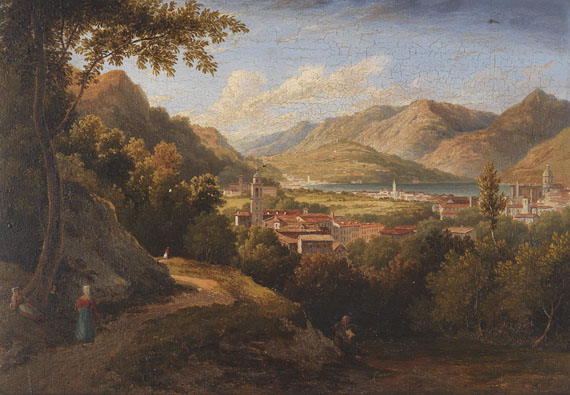 William Cowen - Blick über Como und den Comer See