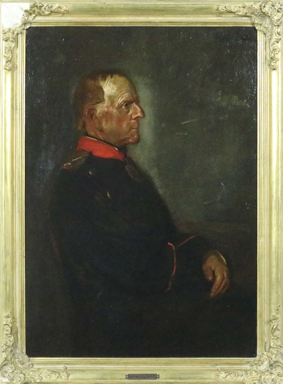 Franz von Lenbach - Porträt Helmut Graf von Moltke - Rahmenbild