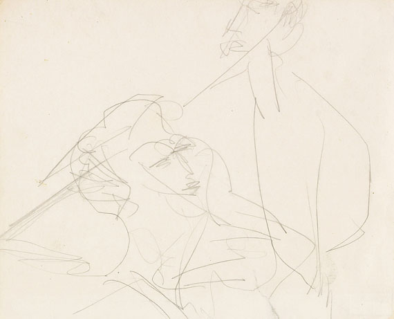 Ernst Ludwig Kirchner - Zwei Personen im Gespräch