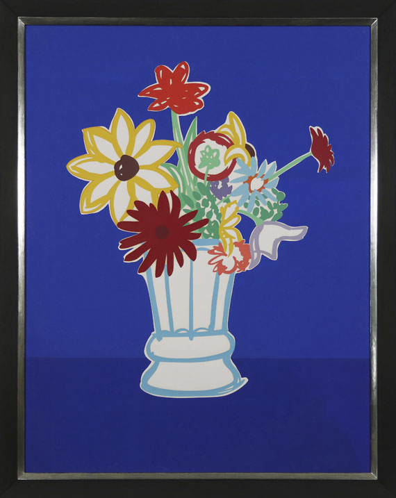 Tom Wesselmann - Country Bouquet with Blue - Rahmenbild